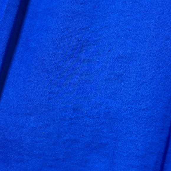 Vince Camuto | Blue Satin V-Neck Blouse - Picture 7 of 7